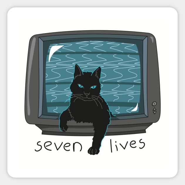 The ring cat Sticker by Thoo